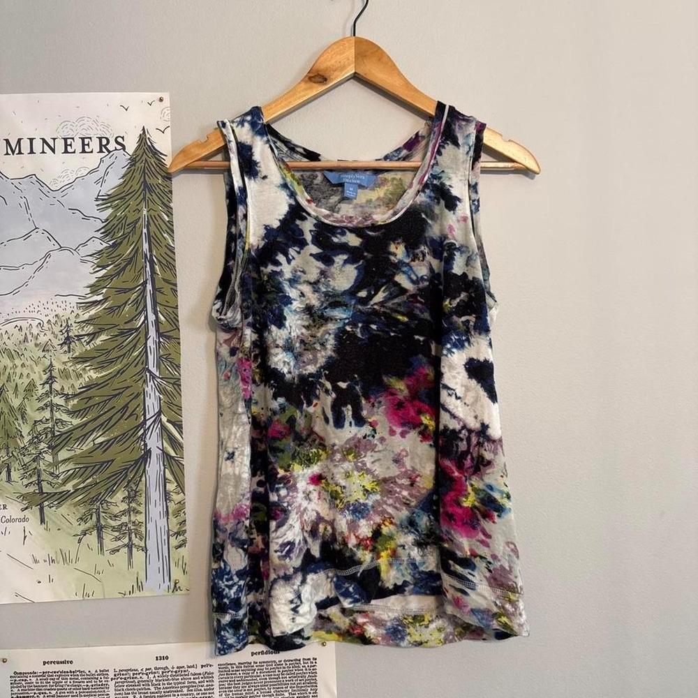 Simply Vera Vara Wang Tie Dye Tank Top
